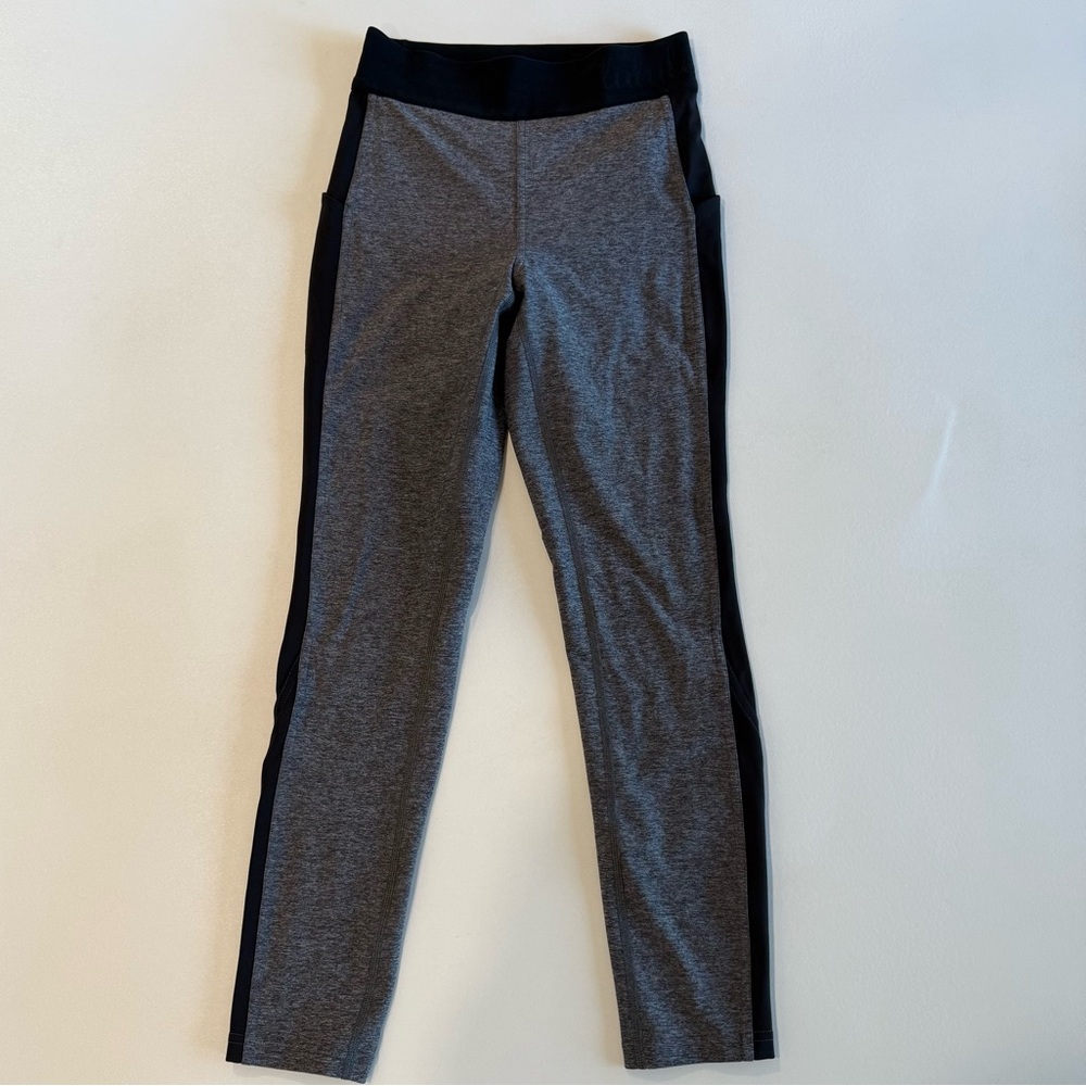 Lululemon Box It Out Tight Leggings Womens Size 6 Pockets Logo Waist